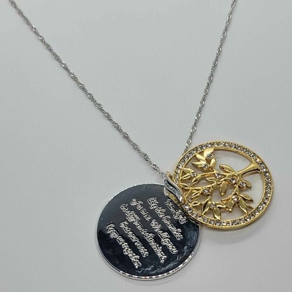 Jewelry - 18k Gold Plated Sterling Silver Tree Of Life Necklace
